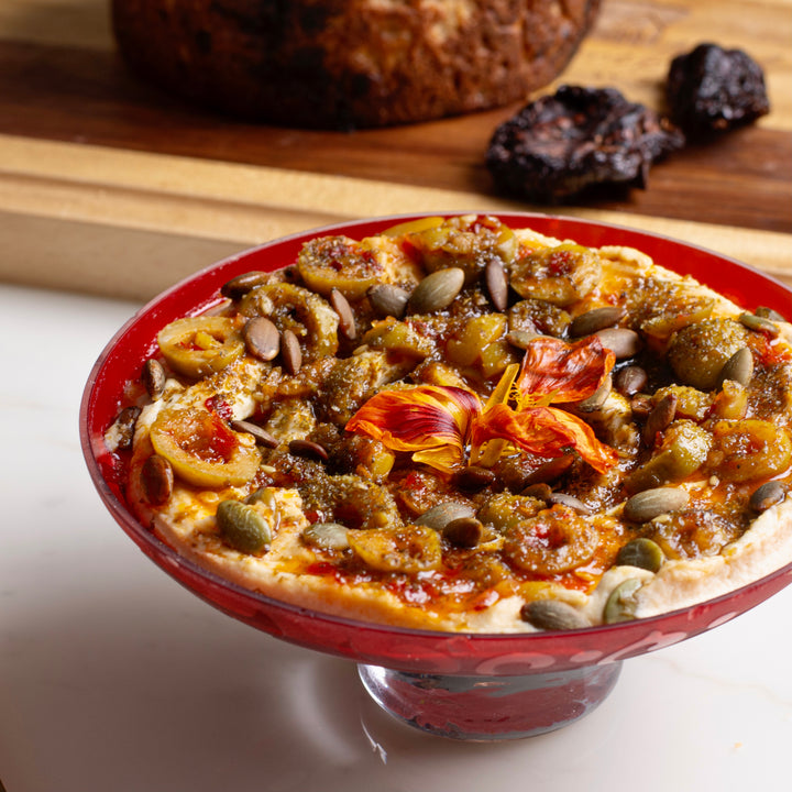 Sweet & Spicy Olive Hummus