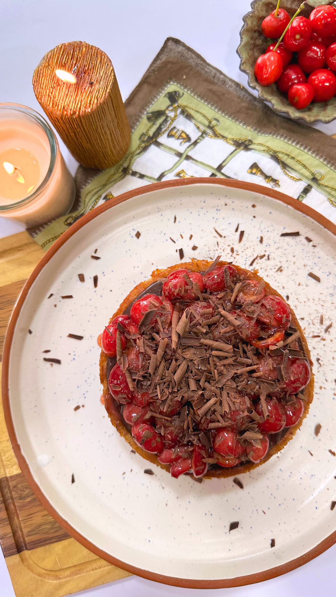Fathers Day Special : Gluten Free Vegan Black Forest Cheesecake