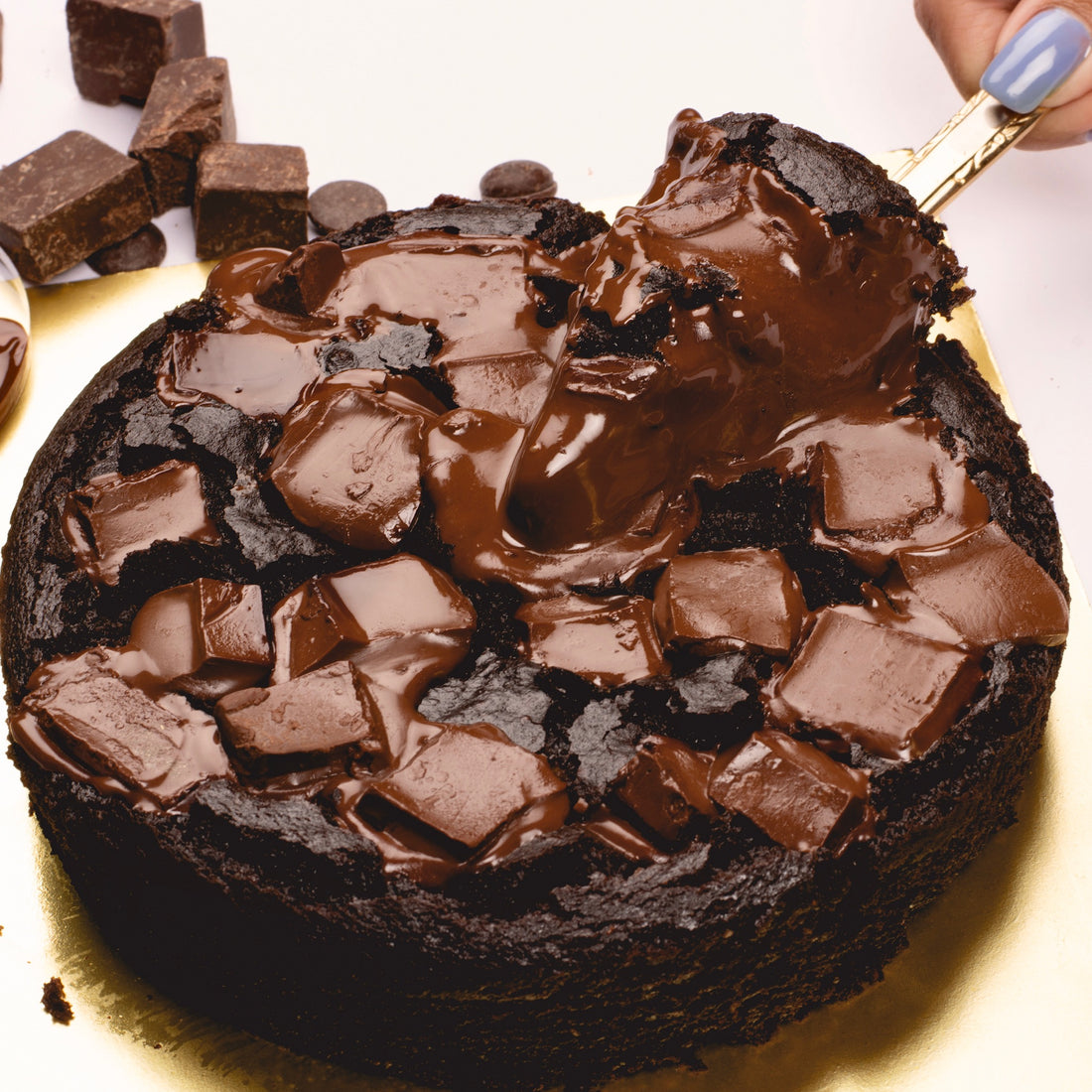 Gooey Dark Chocolate Cake