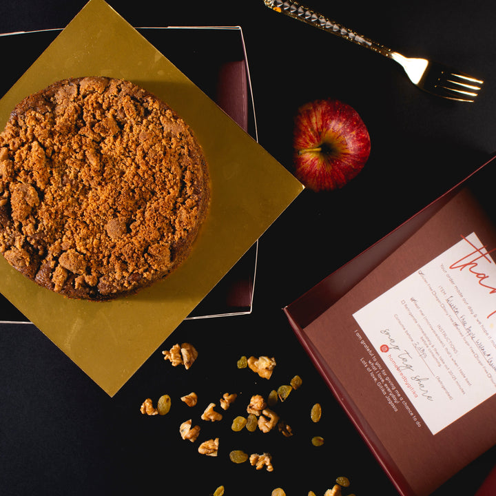 Apple & Walnut Crumble Cake