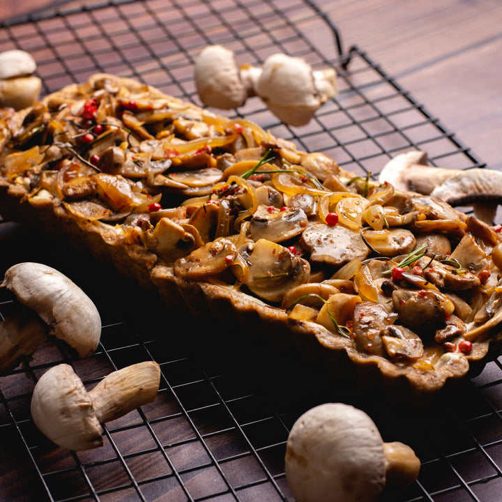 Mushroom, Rosemary & Onion Tart with Cream Cheese