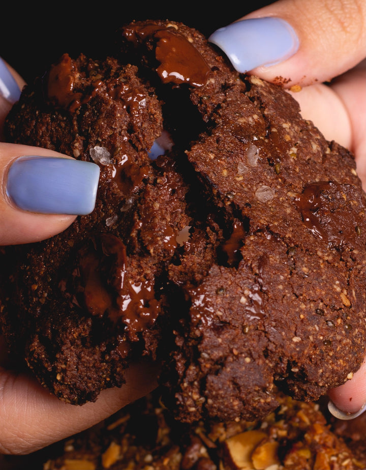 Hazelnut Cookies with our in house Sugar Free Nutella