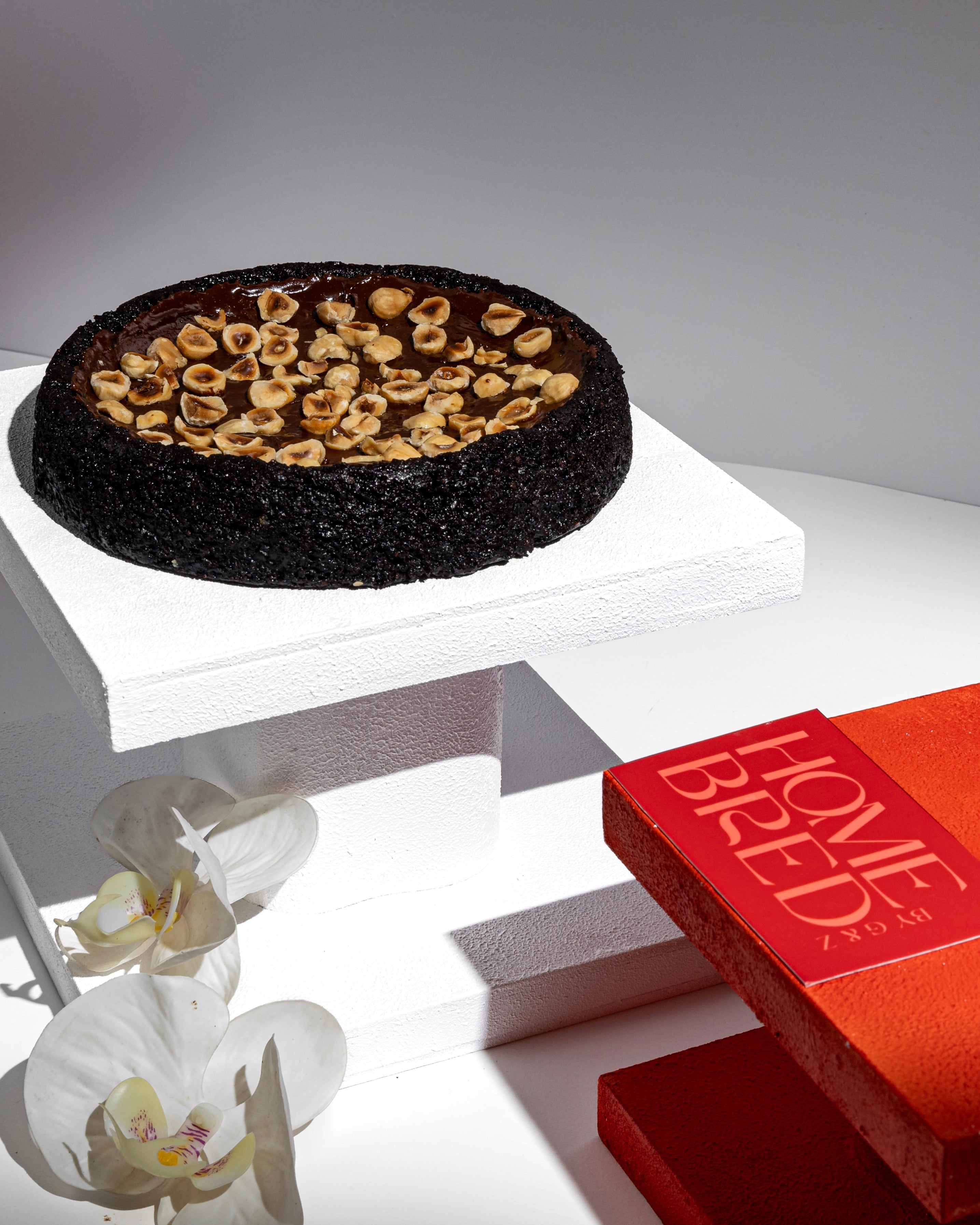 Flourless Hazelnut Cake with our in house Sugar Free Nutella