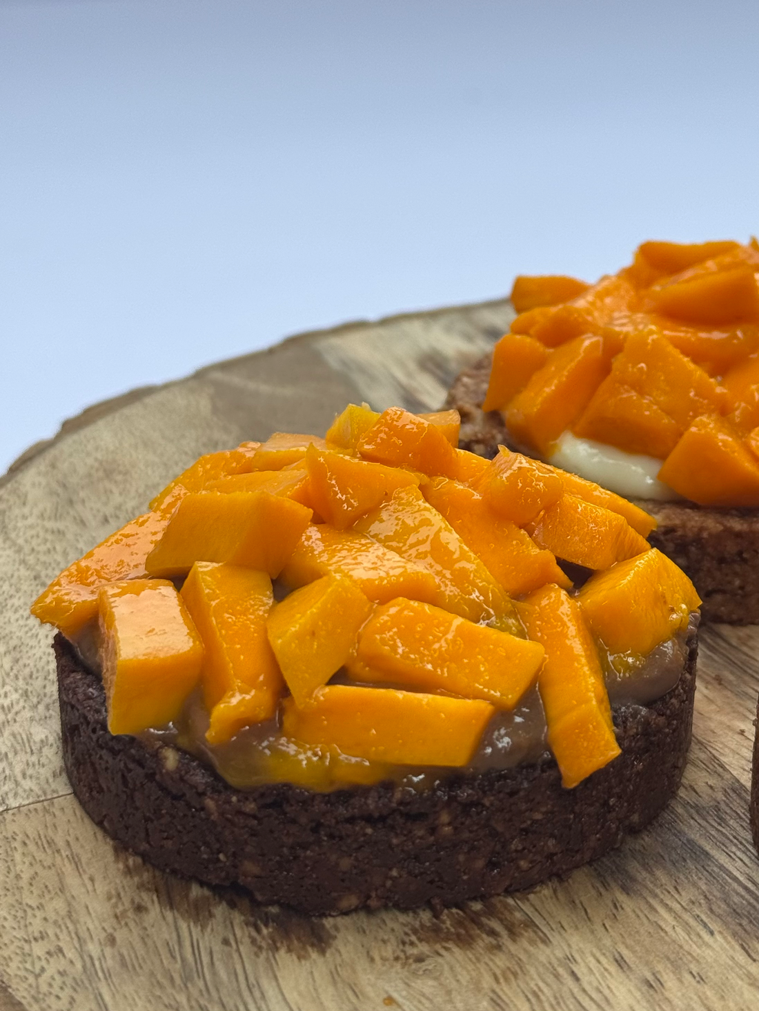 Mango & Dark Chocolate Custard Well