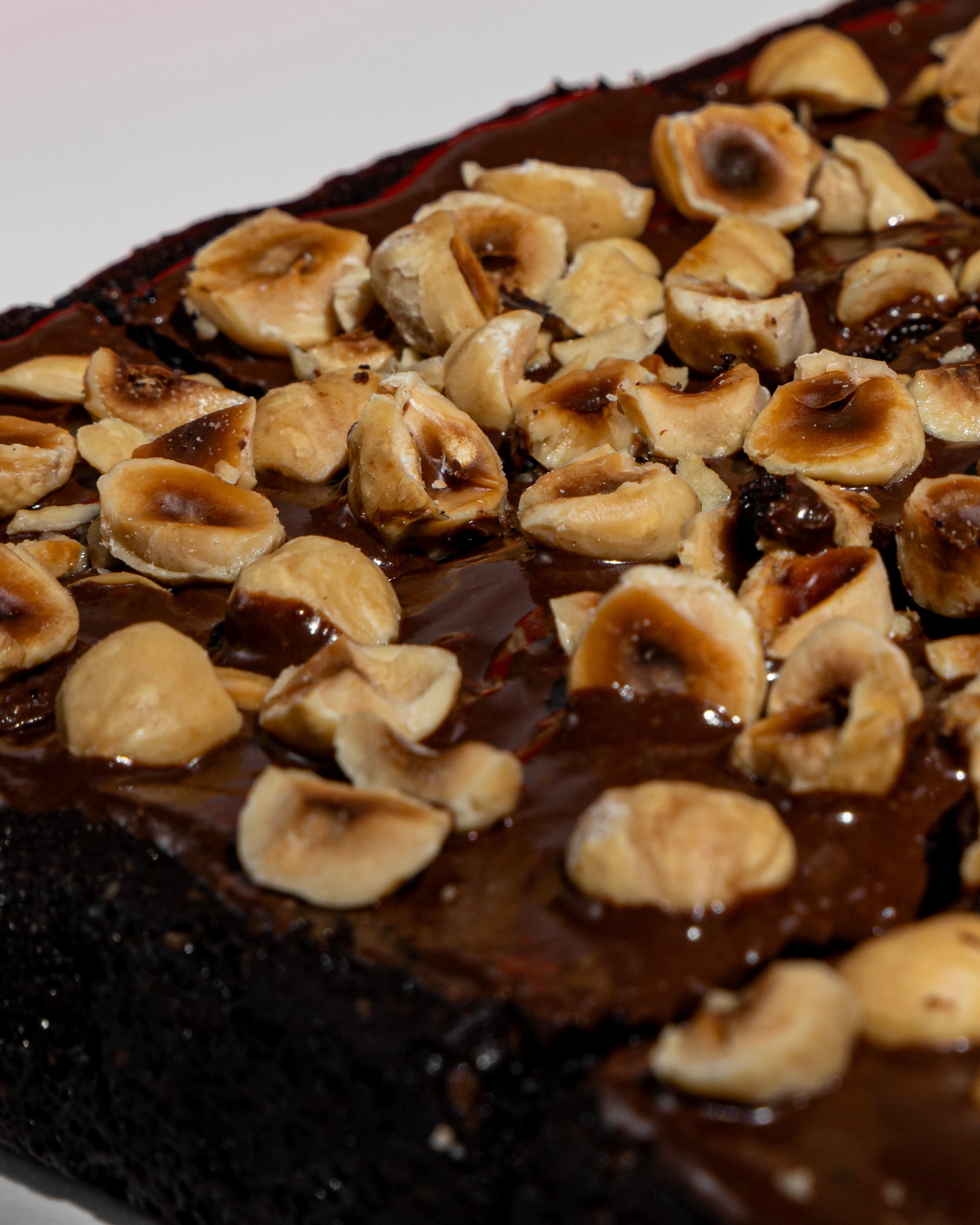 Dark Chocolate & Hazelnut Brownies with our in house Sugar Free Nutella
