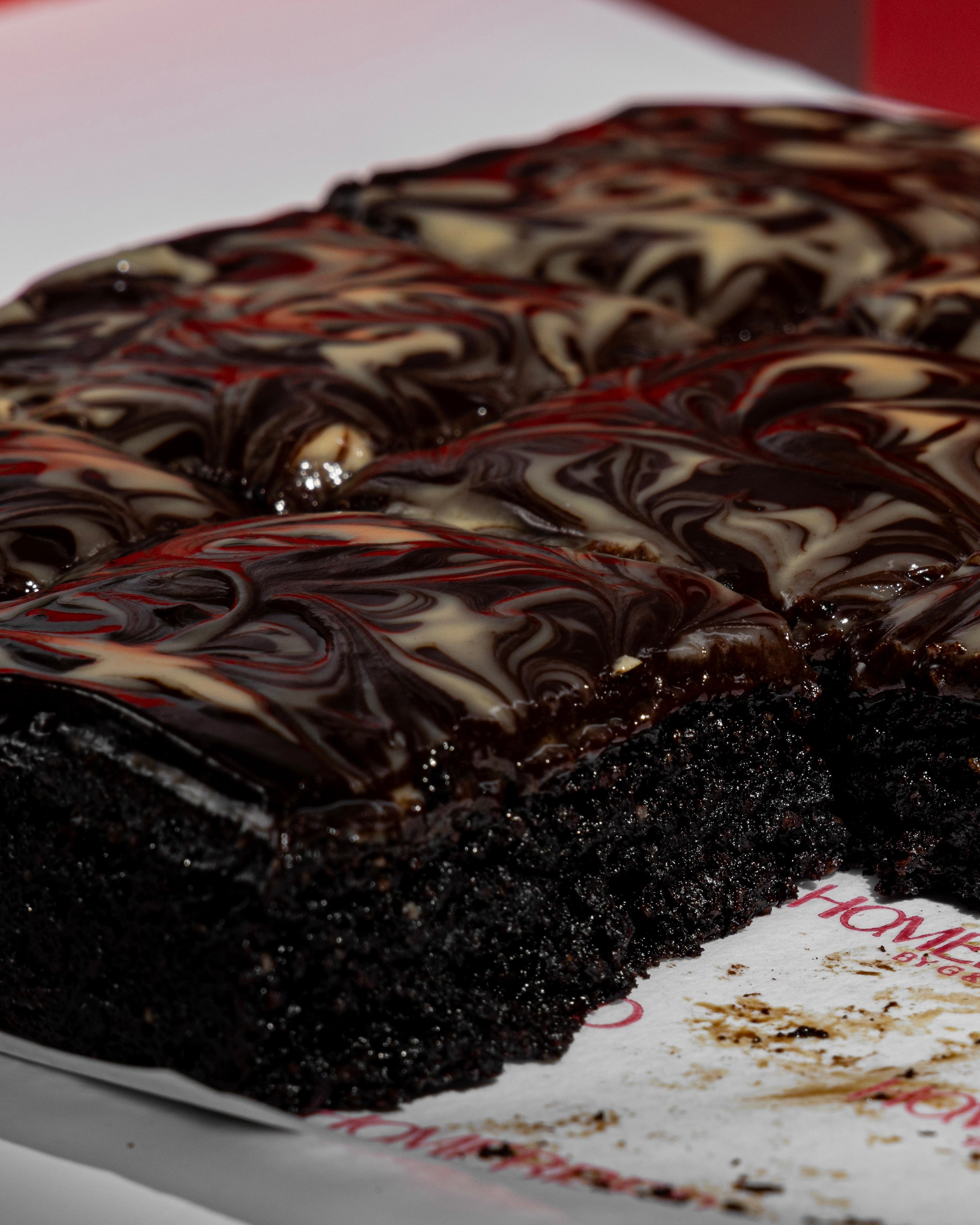 Dark Chocolate & Natural Peanut Butter Brownies