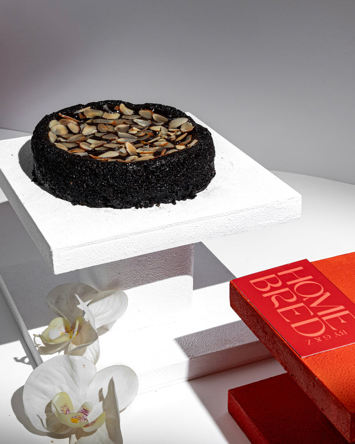 Flourless Coffee Almond Dark Chocolate Cake