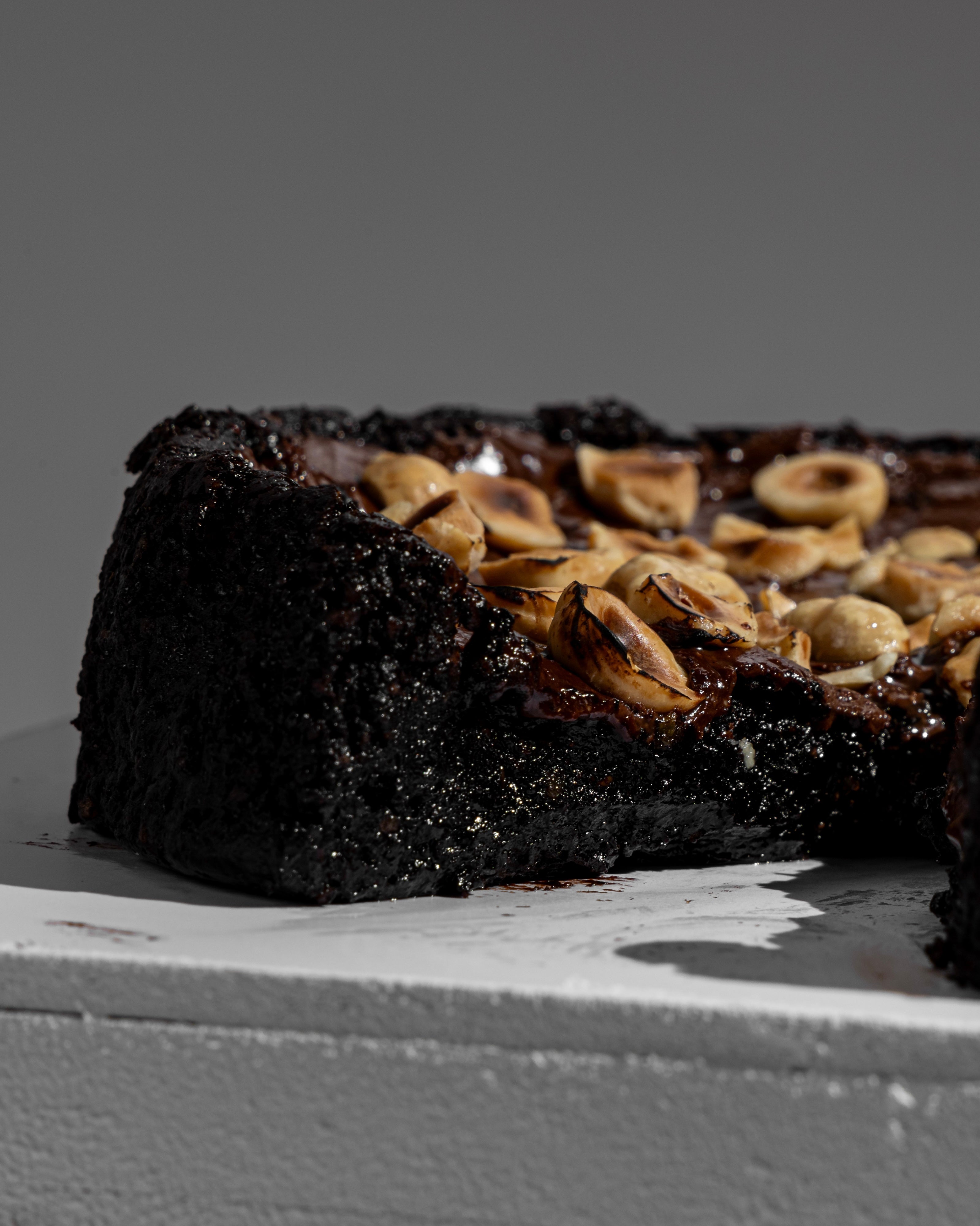 Flourless Hazelnut Cake with our in house Sugar Free Nutella