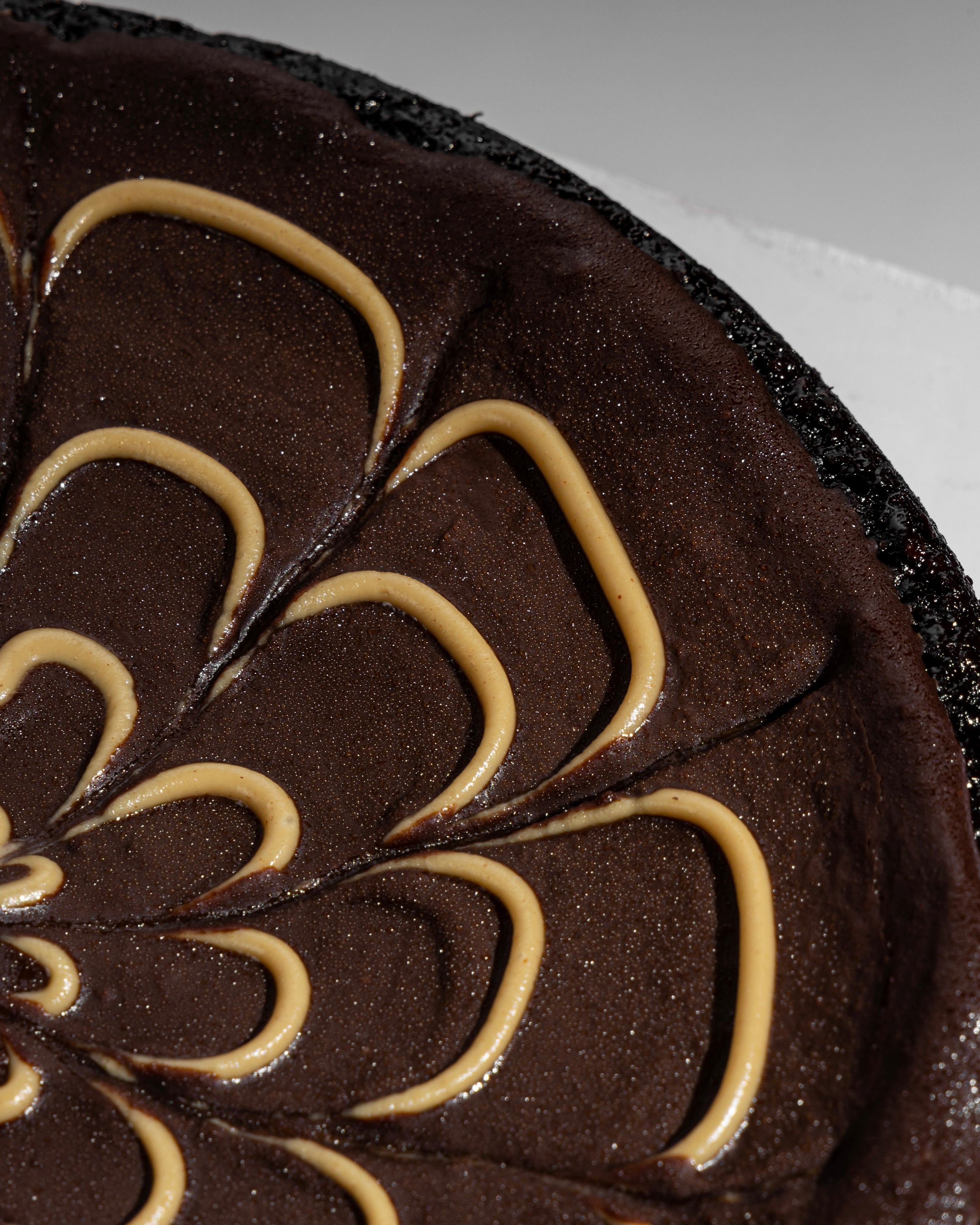 Flourless Dark Chocolate & Natural Peanut Butter Cake