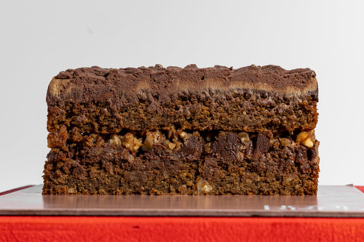 Coffee, Walnut & Dark Chocolate Icing Cake