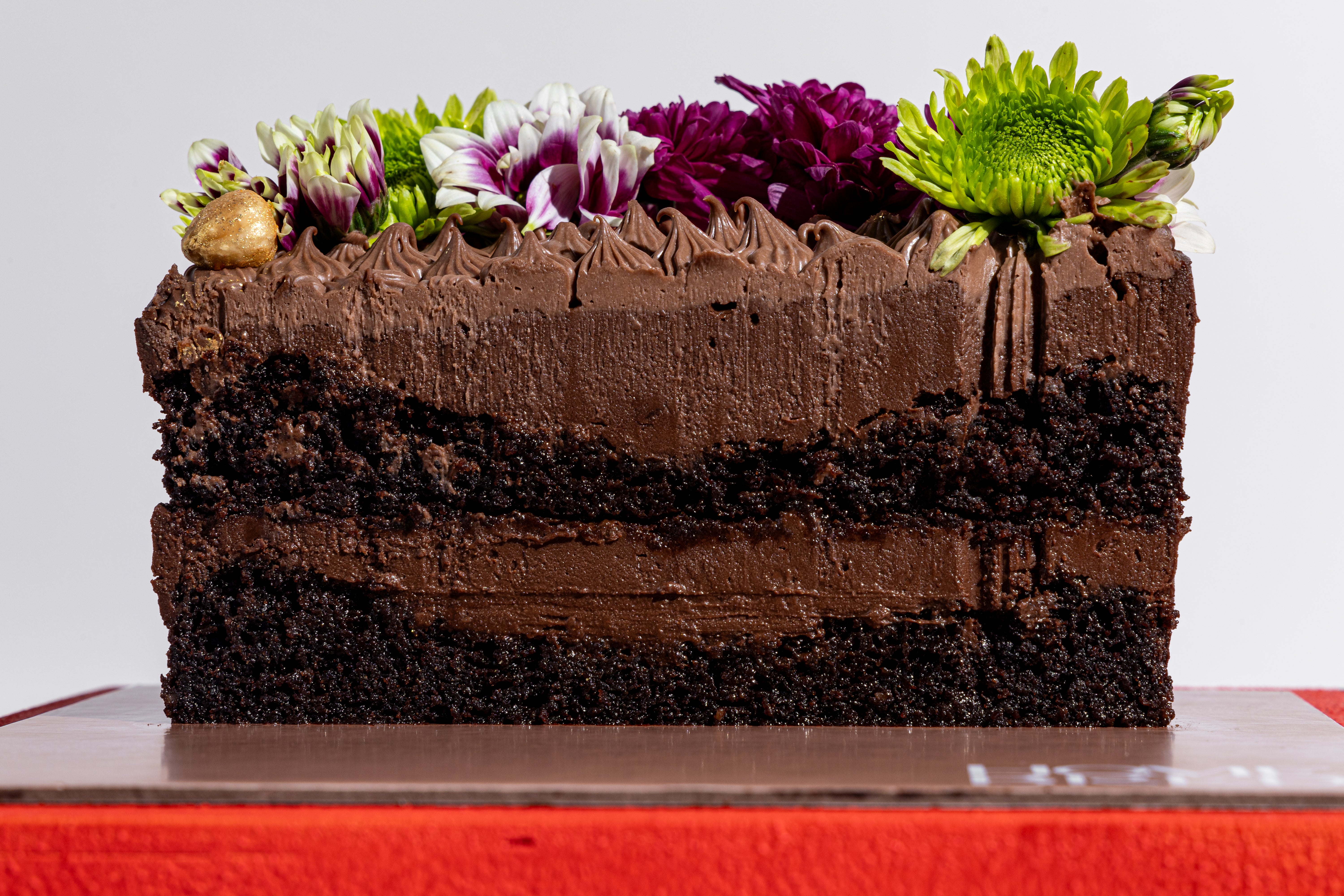 Double Dark Chocolate Icing Cake