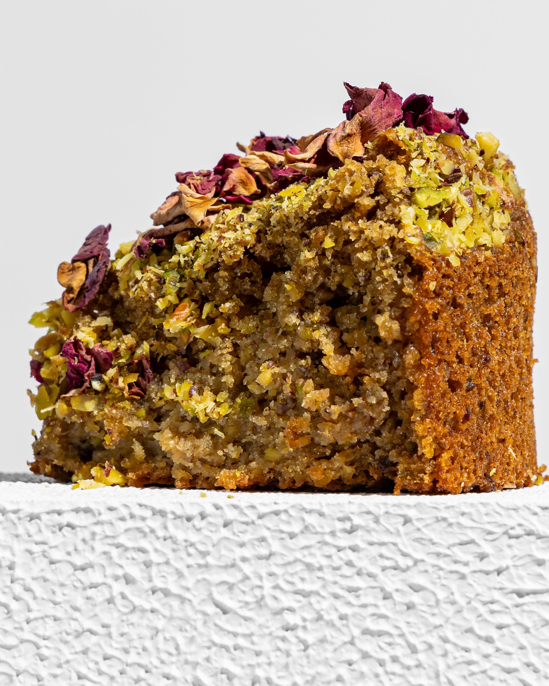 Rose pistachio cake