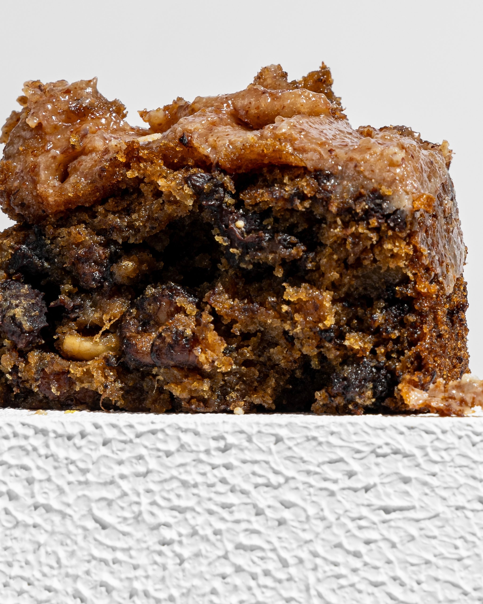 Banana, Walnut & Dark Chocolate Cake with Almond Butter Frosting