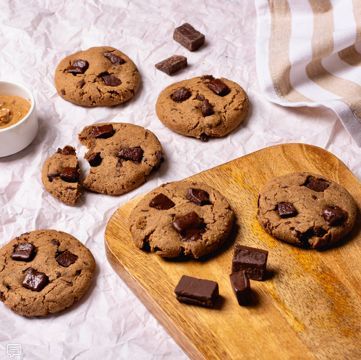 Almond Butter & Dark Chocolate Cookies